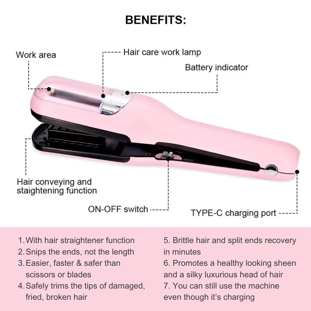 Cordless Rechargeable Hair Split End Trimmer