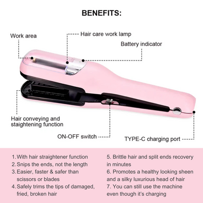 Cordless Rechargeable Hair Split End Trimmer